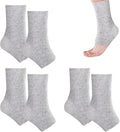 Bamboo anti Fatigue Socks,Compression Bamboo Foot Sleeves,Soft Compression Bamboo Socks,For Arch Support,Swelling of Feet and Ankles (Gray)